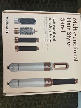 Multi-Functional 5-in-1 Hair Styler - Silver & Rose Gold